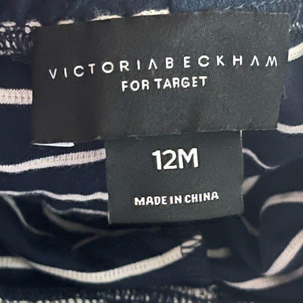 Kids Victoria Beckham Target Stripe Bumble Bee Peter Pan Collar Top & Pant Set - Picture 6 of 8